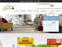 Tablet Screenshot of elegantfloorsvt.com